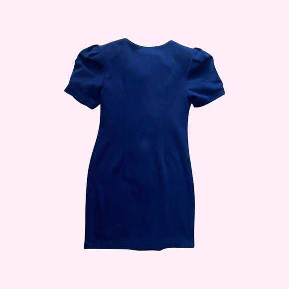 Nautically Wavy Navy Dress - Picture 4 of 4